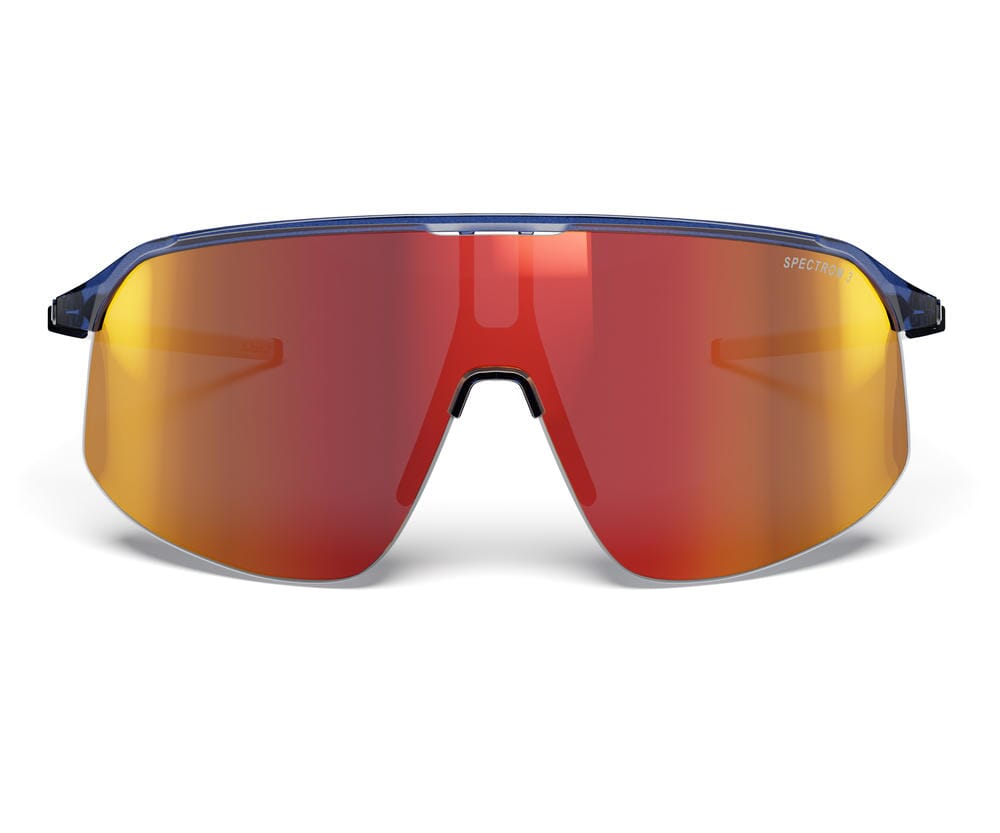 Julbo Density Sunglasses SHINY TRANSLUCENT - Dark Blue / White / Red SP3CF One Size