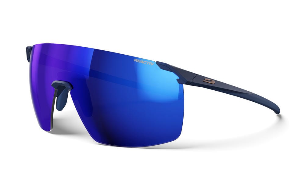 Julbo Faster L Sunglasses MATT - Dark Blue / Brass REACTIV 1-3 HC One Size