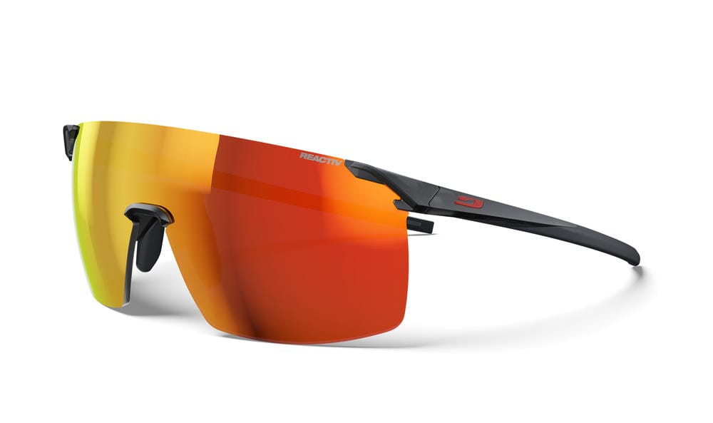Julbo Faster M Sunglasses MATT TRANSLUCENT - Black REACTIV 1-3 LAF One Size