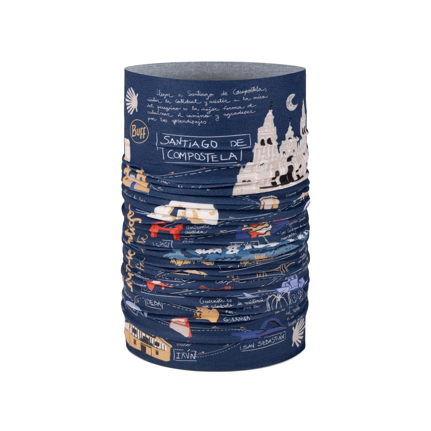 BUFF CoolNet UV+ Neckwear - Camino Norte Navy