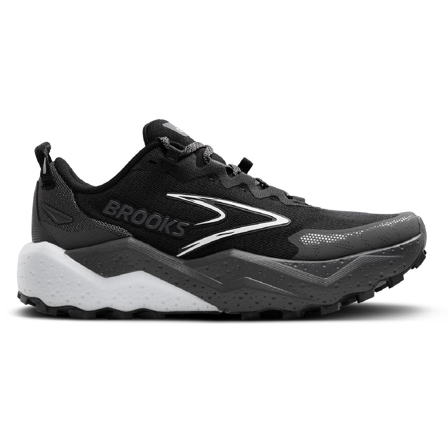 Brooks 男士 Caldera 8 越野跑鞋 - 黑色/珍珠黑/白色