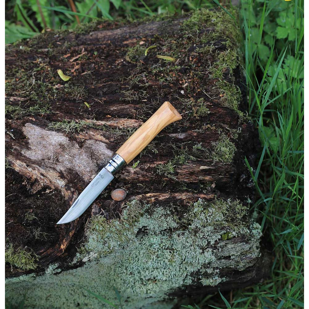 Opinel Pocket Knife N°08 Olive Wood 