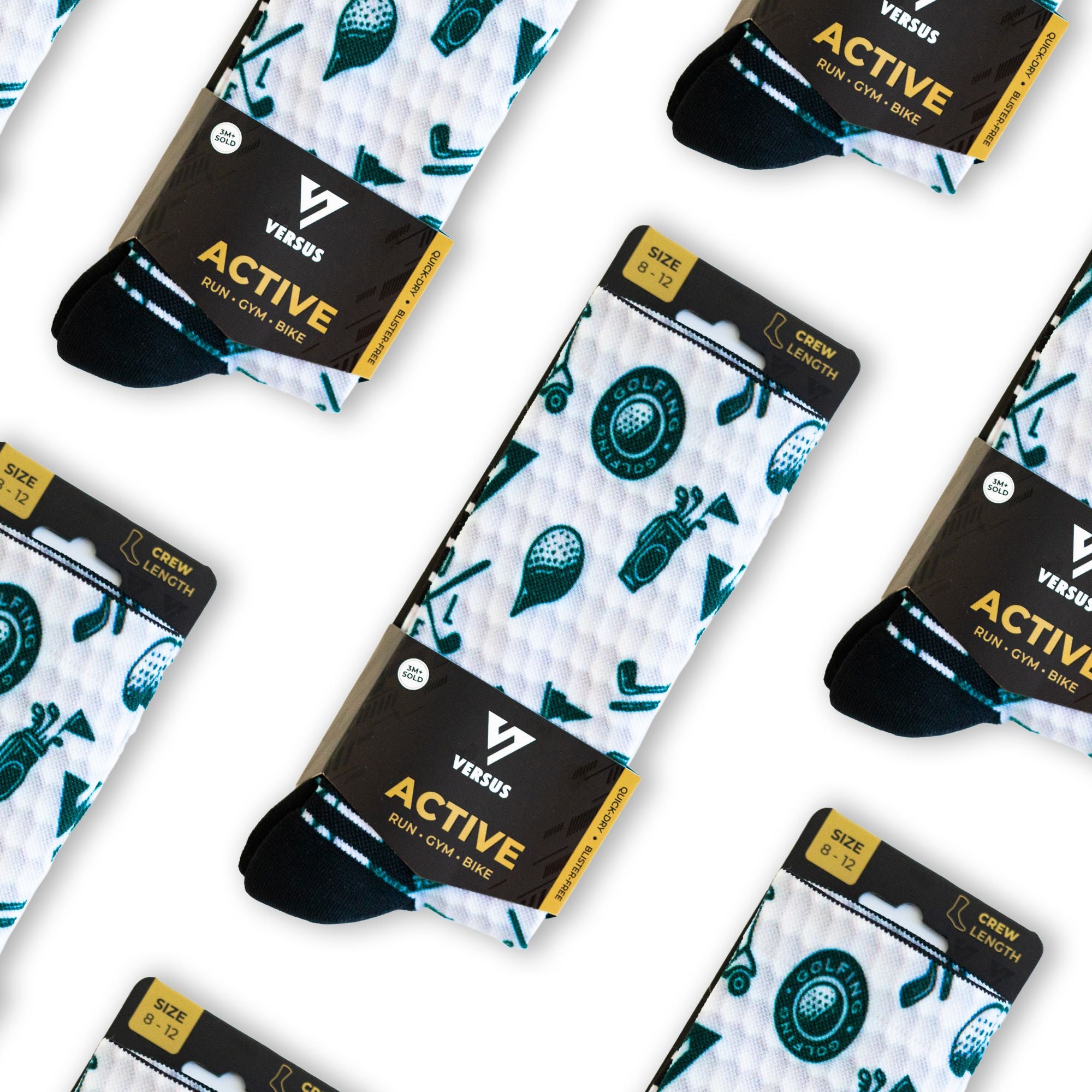 Versus Golf 3.0 Active Crew Socks 