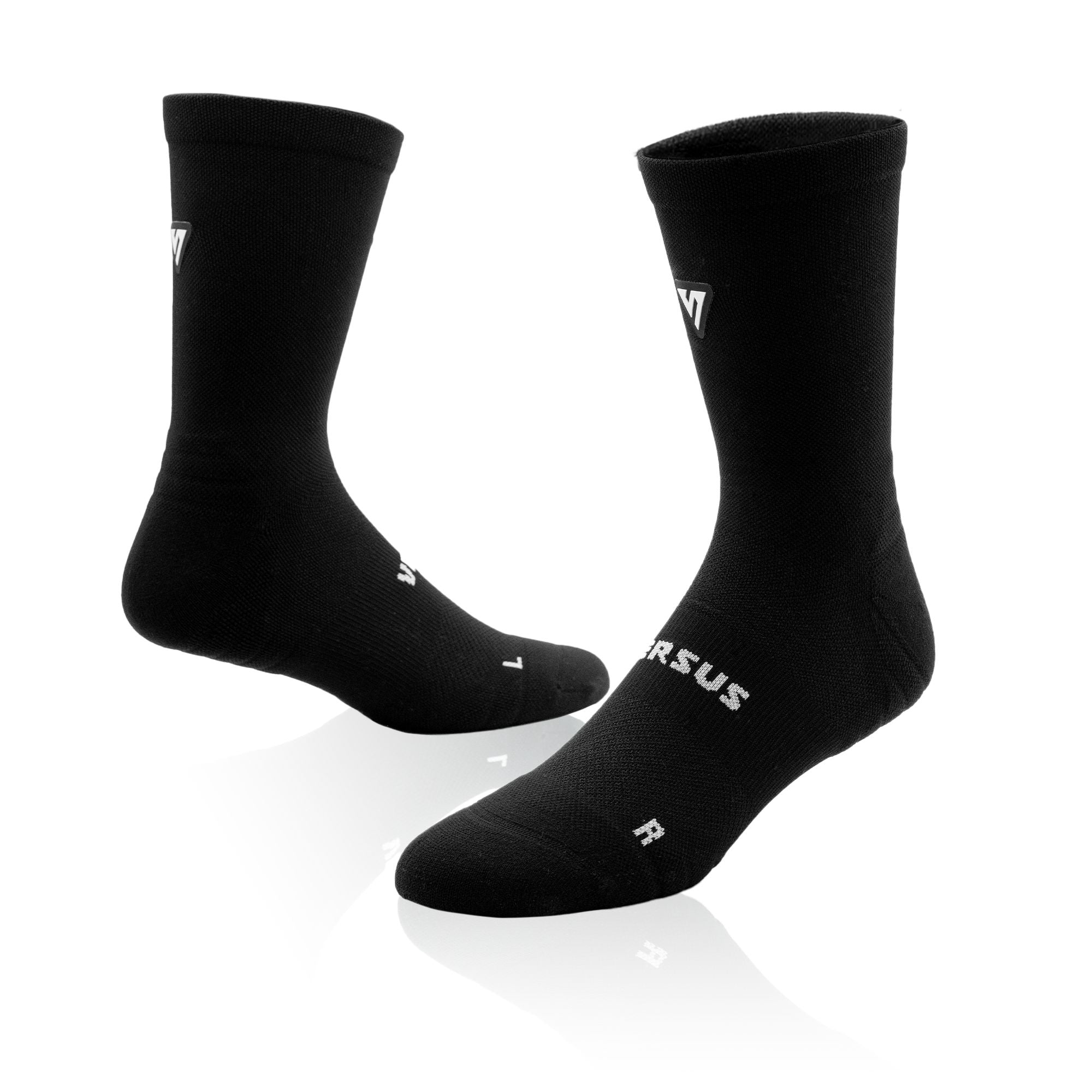 Versus Classic Black Active Crew Tab Socks Classic Black 4-7 