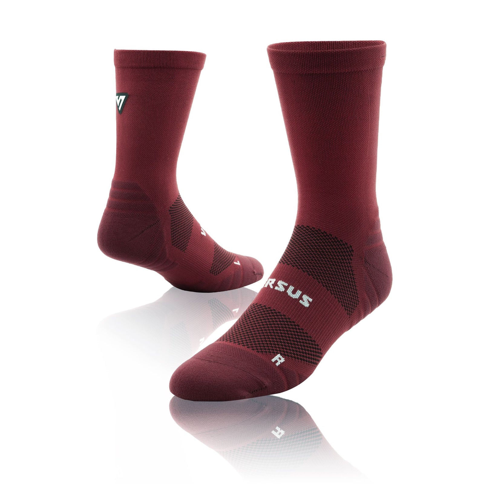 Versus Classic Maroon Active Crew Tab Socks Classic Maroon 4-7 