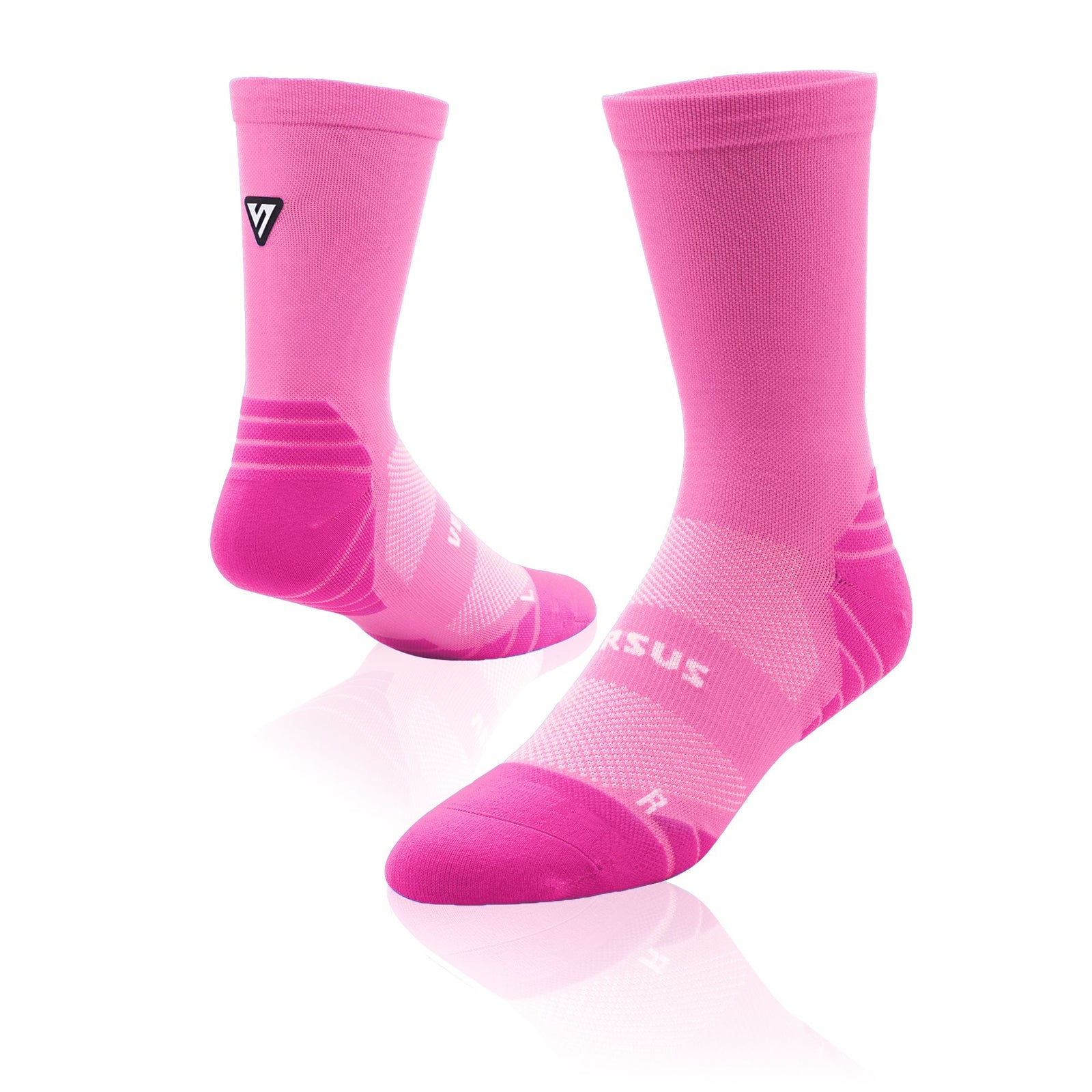 Versus Classic Pink Active Crew Tab Socks Classic Pink 4-7 