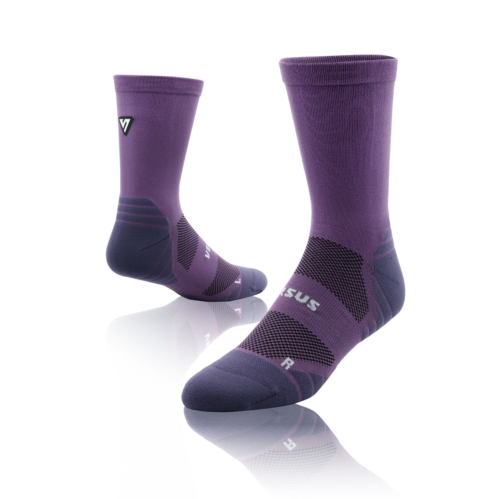 Versus Classic Plum Active Crew Tab Socks Classic Plum 4-7 