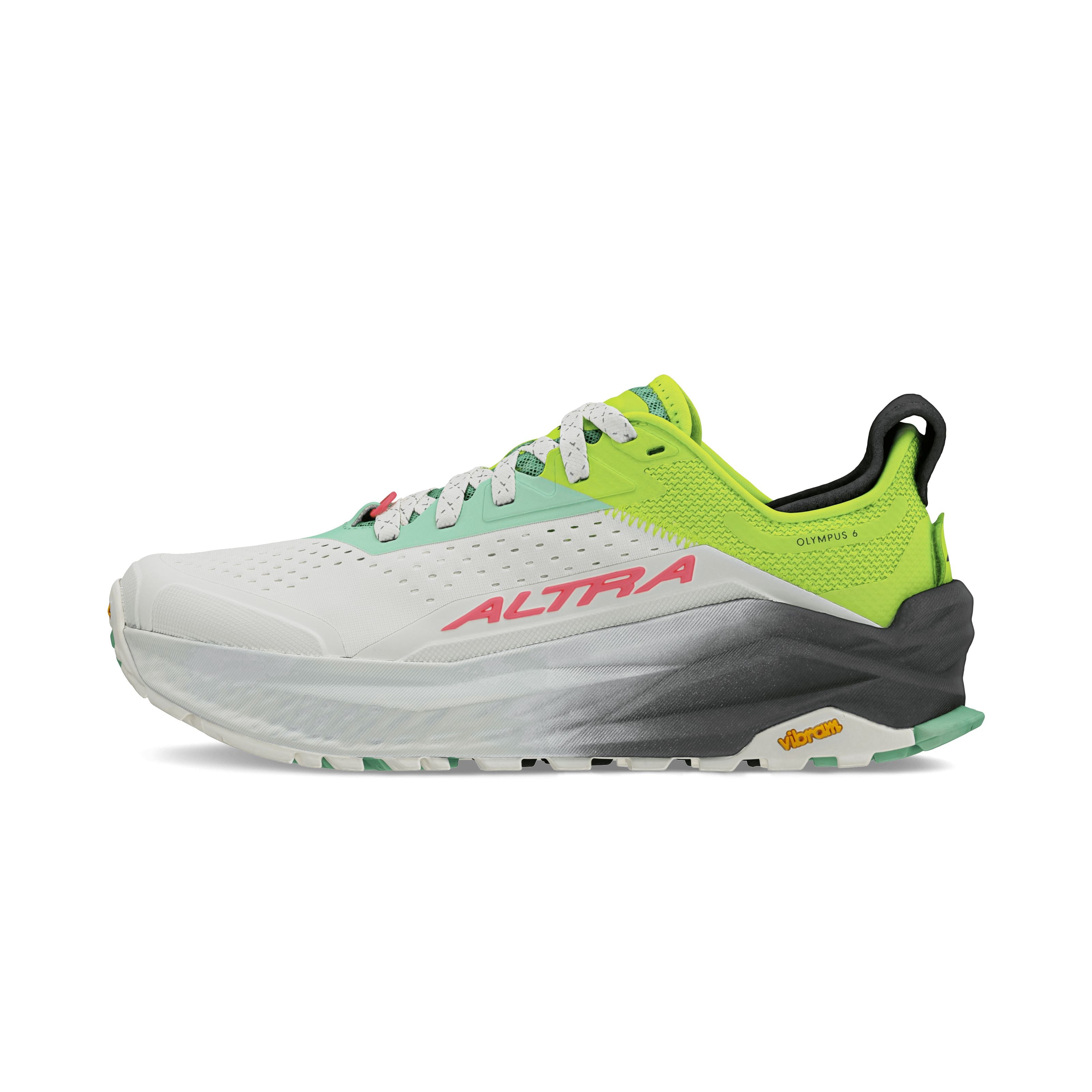 Altra Women's Olympus 6 Trail Running Shoes Gray/Lime US 6.5 | EU 37.5 | UK 4.5 