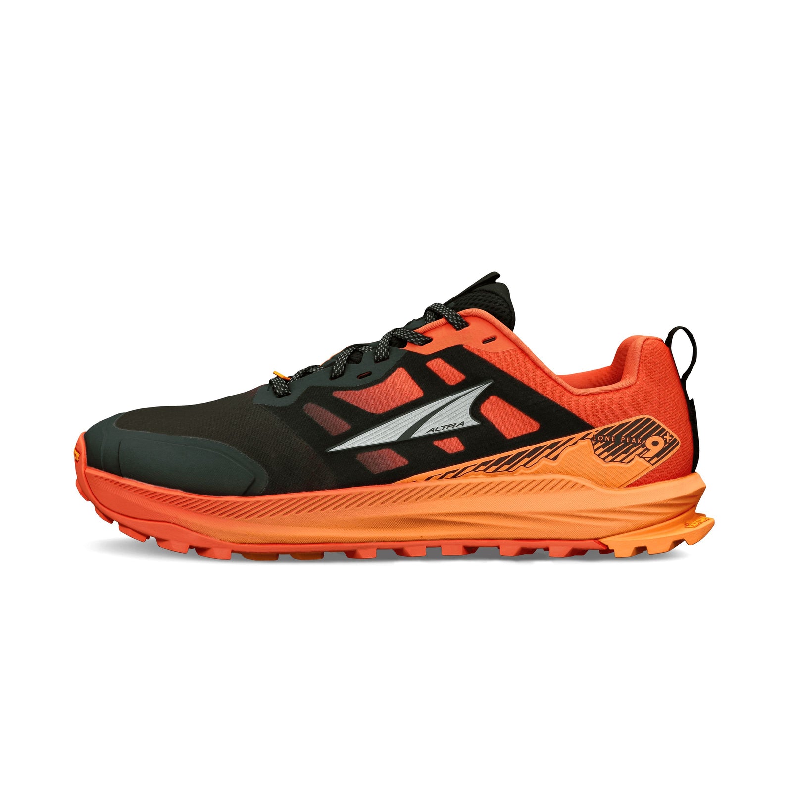 Altra Men's Lone Peak 9+ Trail Running Shoes - Black/Orange