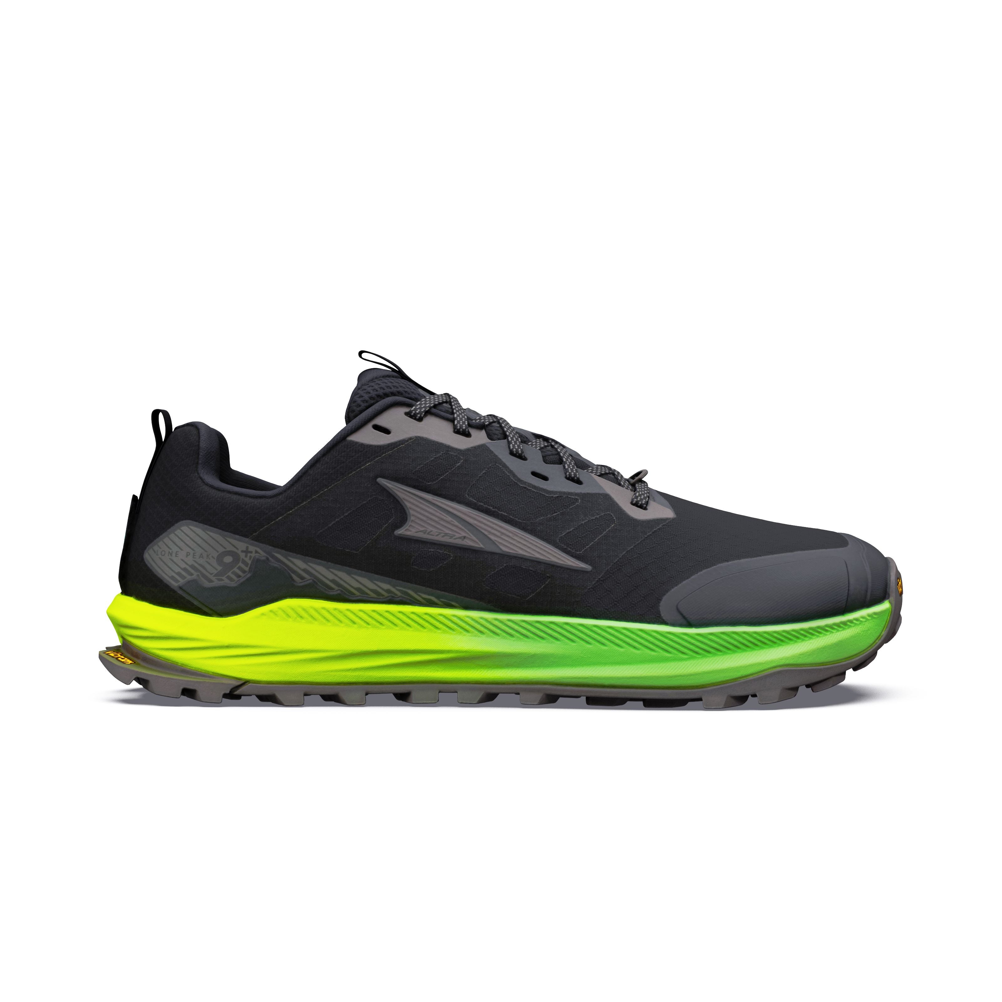 Altra Men's Lone Peak 9+ Trail Running Shoes Black/Dark Gull Grey US 11 | EU 45 | UK 10 