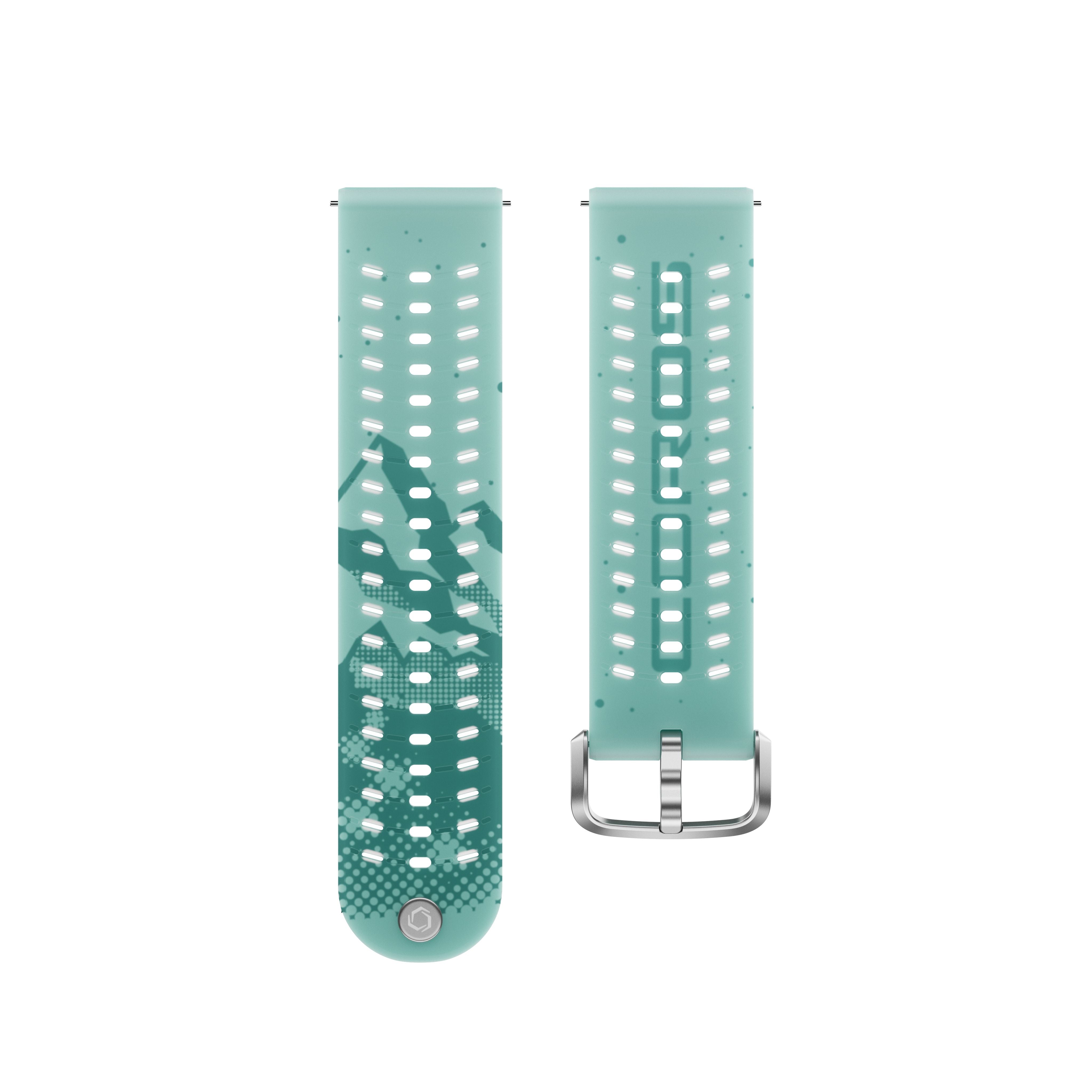COROS 22mm Silicone Band Night Climber Teal 22mm 