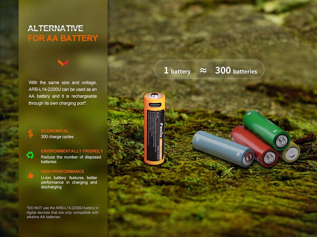 Fenix ARB-L14-2200U Rechargeable Battery 