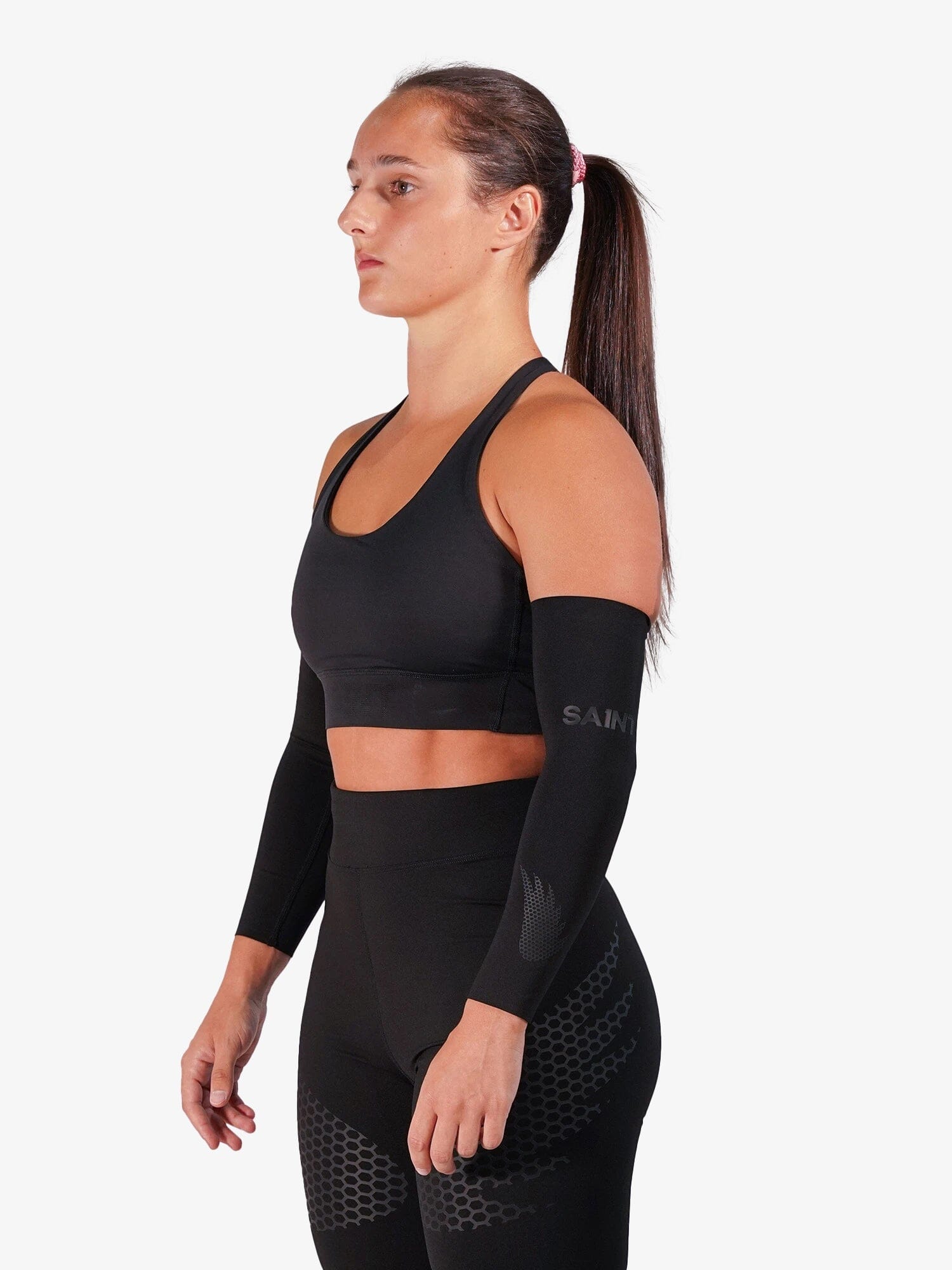 SA1NT Unisex Compression Arm Guards Black XS 