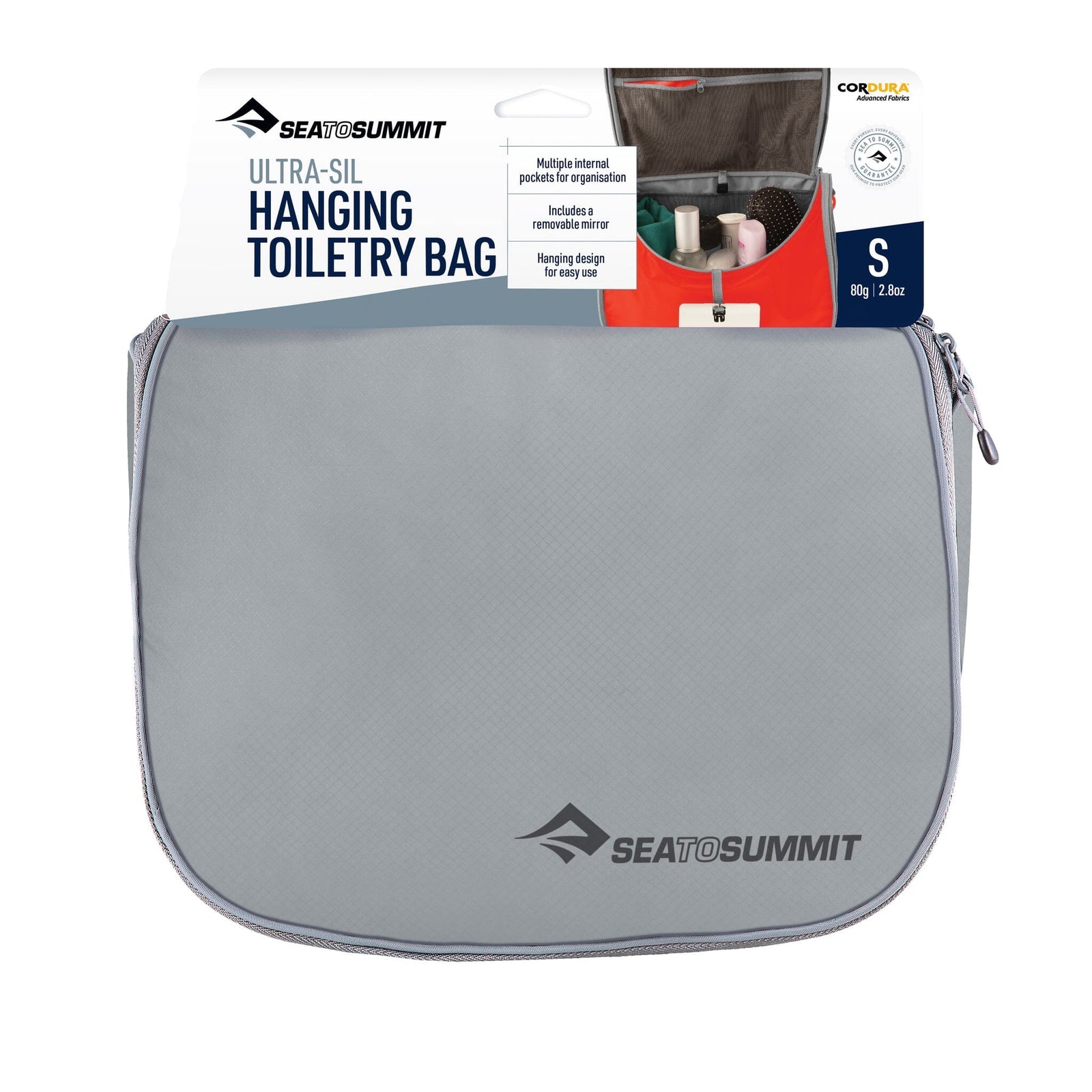 Sea to Summit Ultra-Sil Hanging Toiletry Bag High Rise Grey Small 