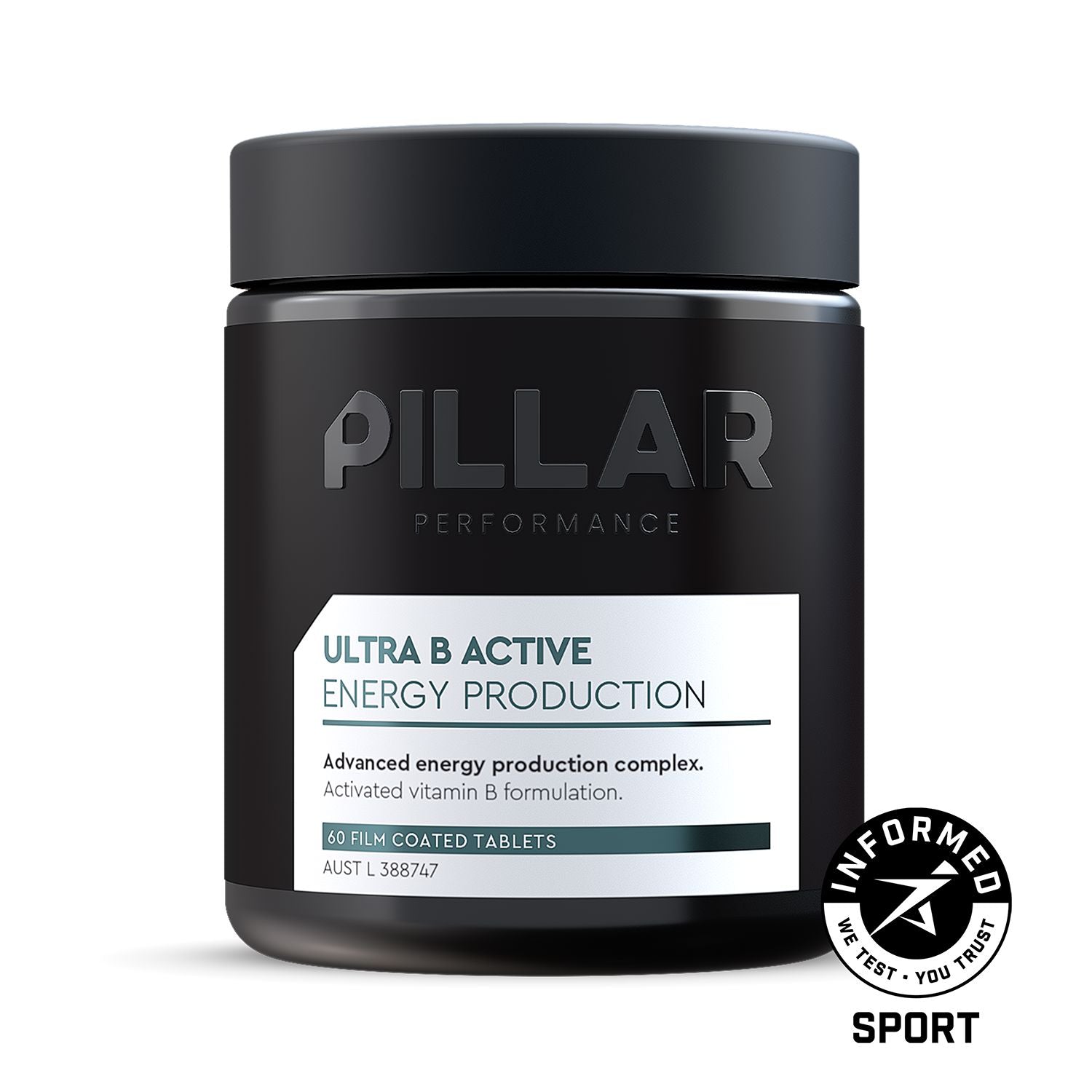 PILLAR Ultra B Active 60 Tablets 