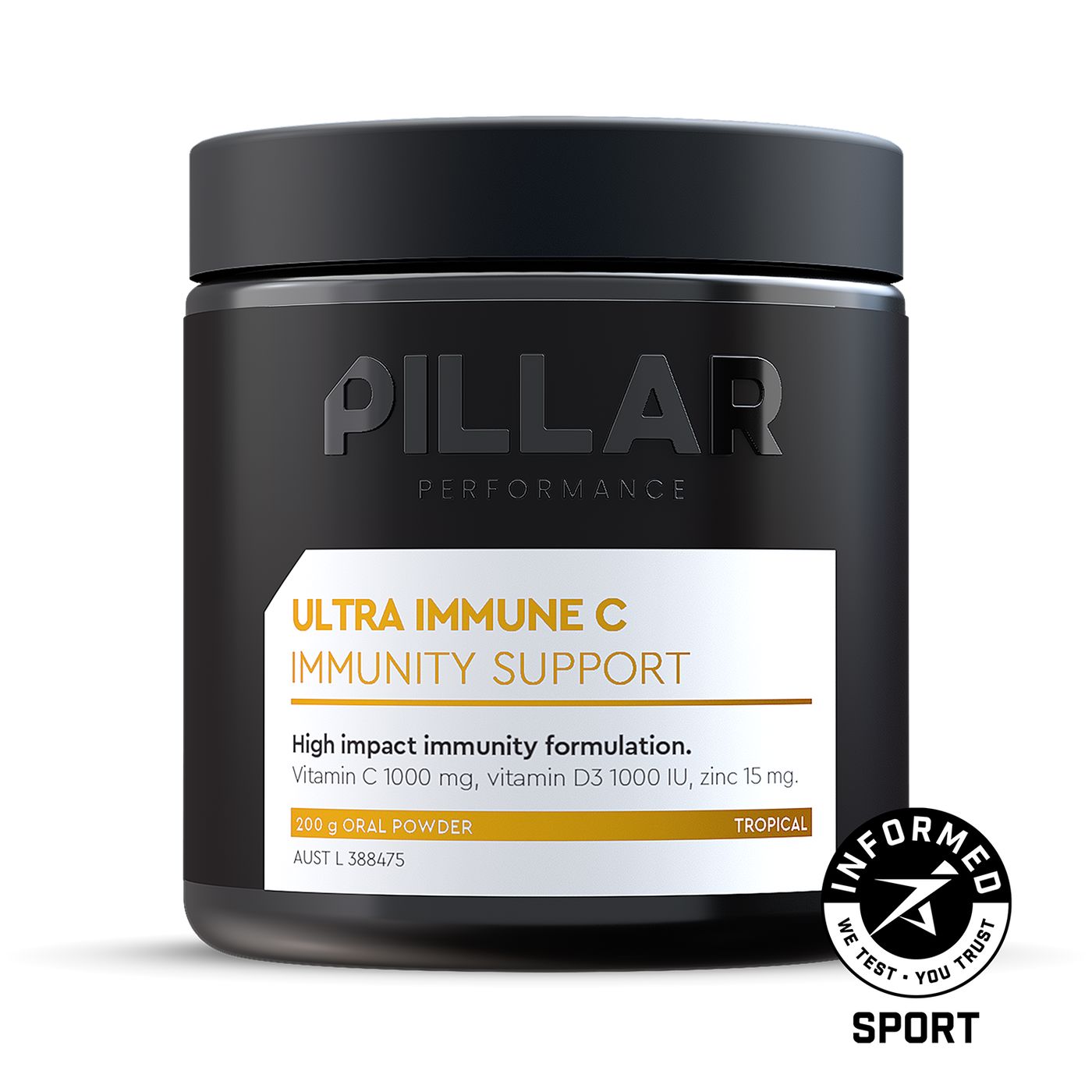 PILLAR Ultra Immune C Tropical Jar (200g/40 Serves) 