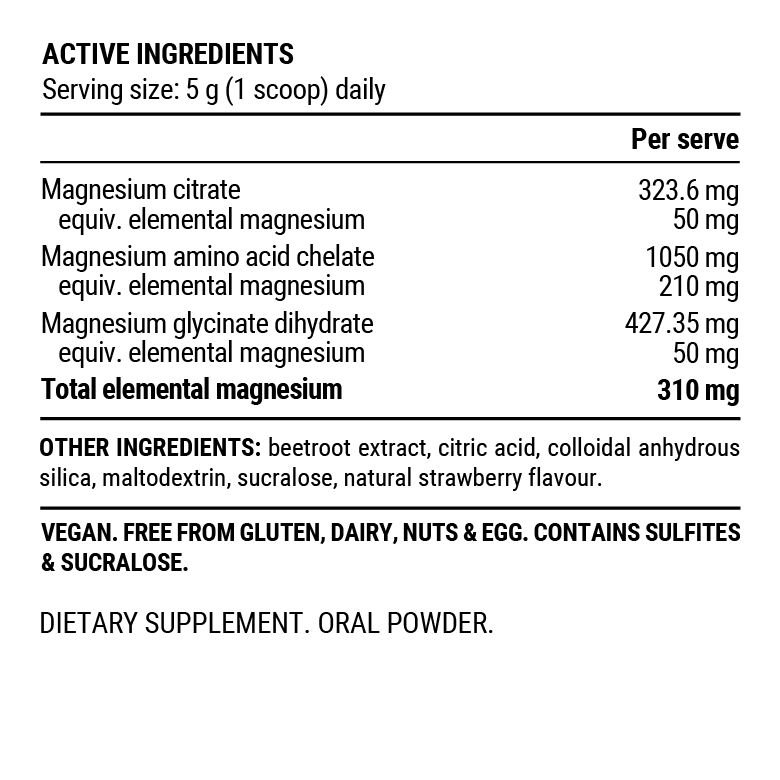 PILLAR Triple Magnesium Powder 