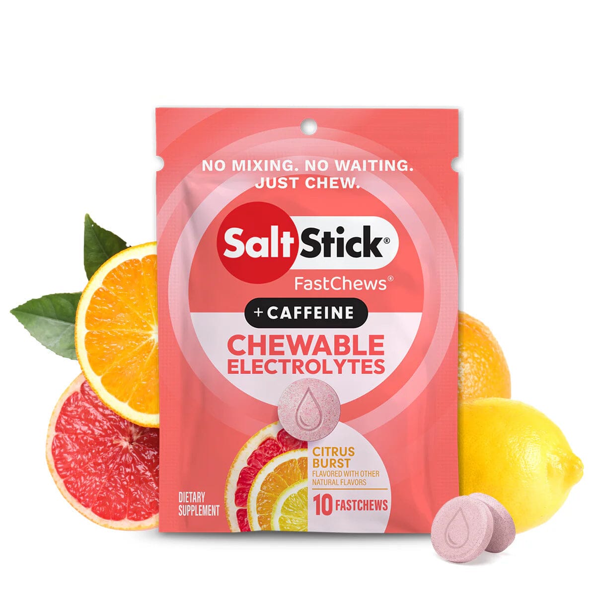 SaltStick Fastchews 10ct Pack Citrus Burst (Caffeine) 