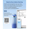 WaterH kids Smart Water Bottle 16oz with Light-Up Reminder & App Rewards 