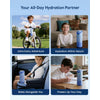 WaterH kids Smart Water Bottle 16oz with Light-Up Reminder & App Rewards 