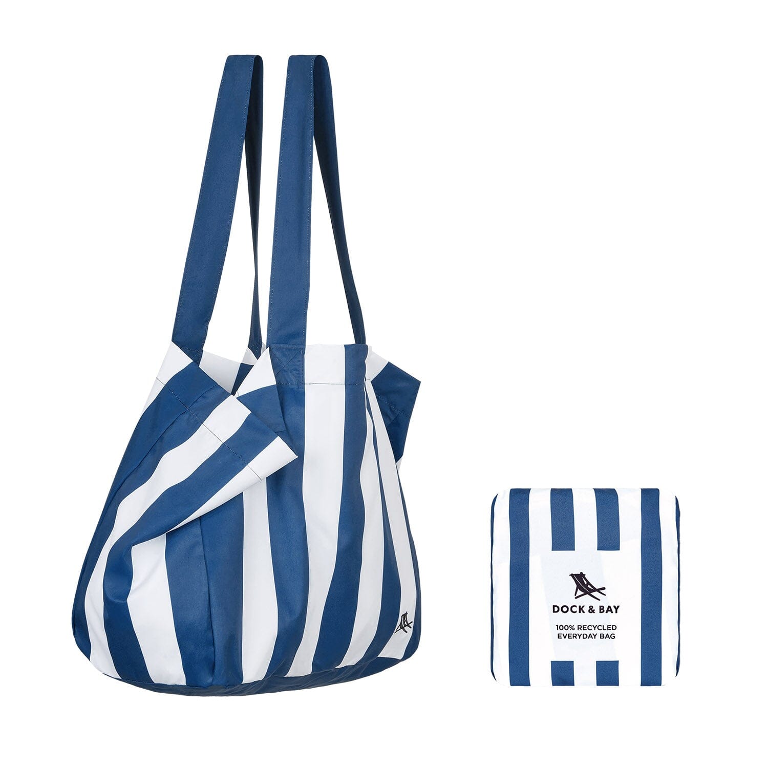 Dock & Bay Foldable Bag - Whitsunday Blue