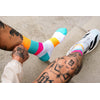 Incylence Running Bands Cyan Orange Socks 
