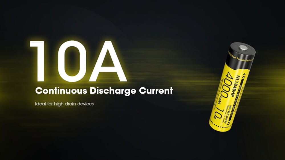 Nitecore NL1840HP 4000mAh Rechargeable 18650 Battery 