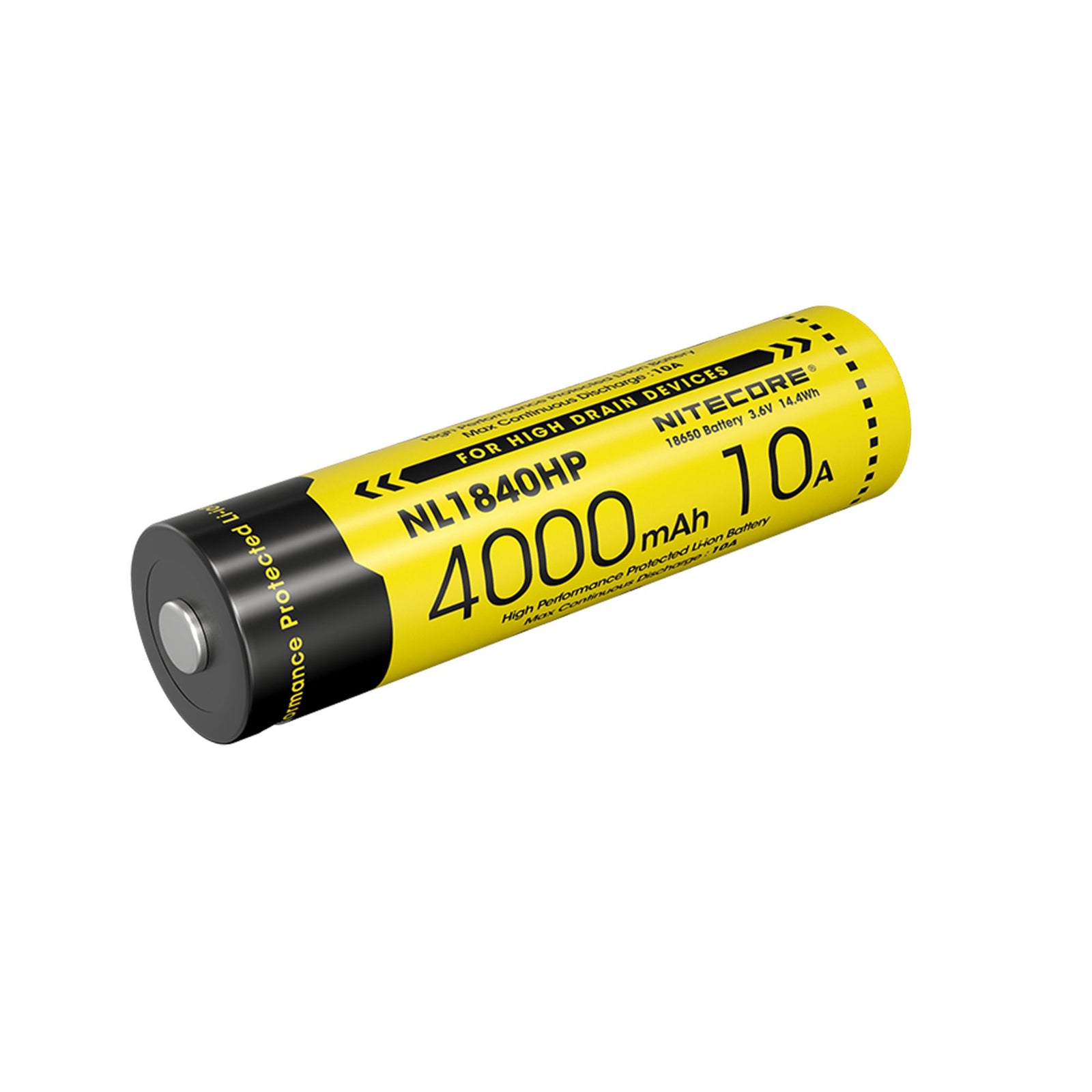 Nitecore NL1840HP 4000mAh Rechargeable 18650 Battery 