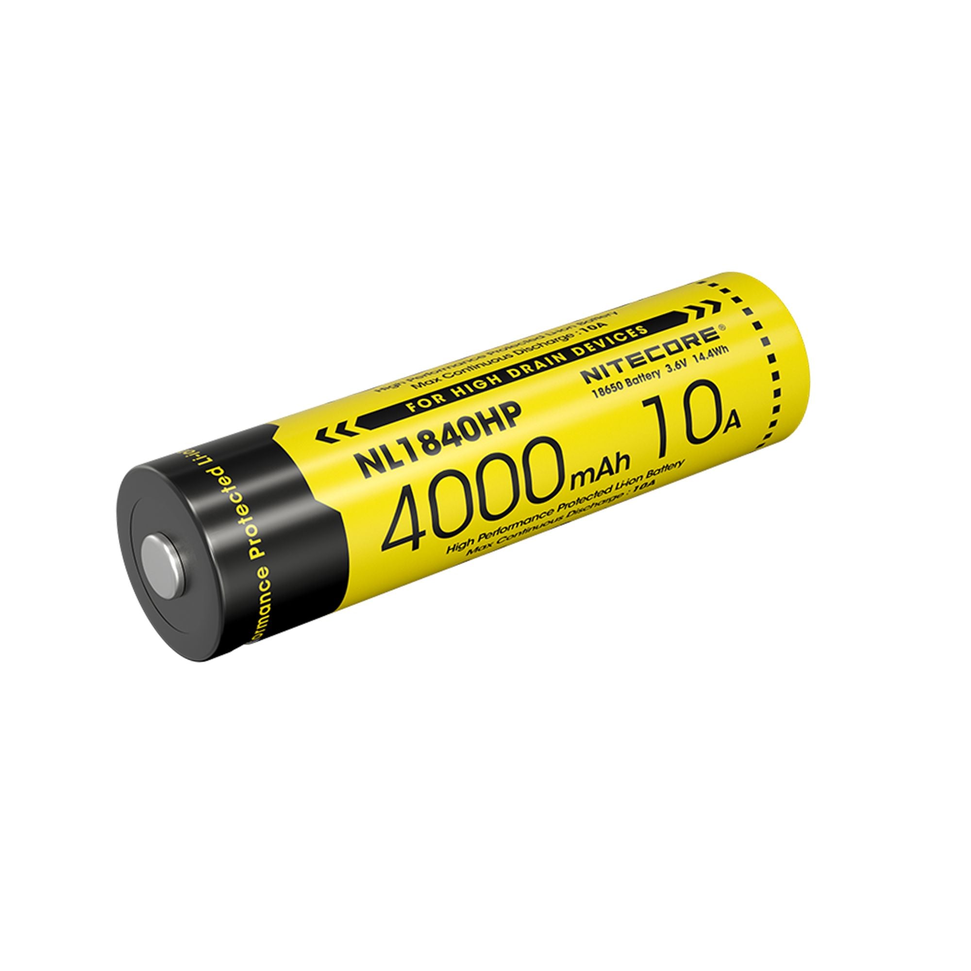 Nitecore NL1840HP 4000mAh Rechargeable 18650 Battery 