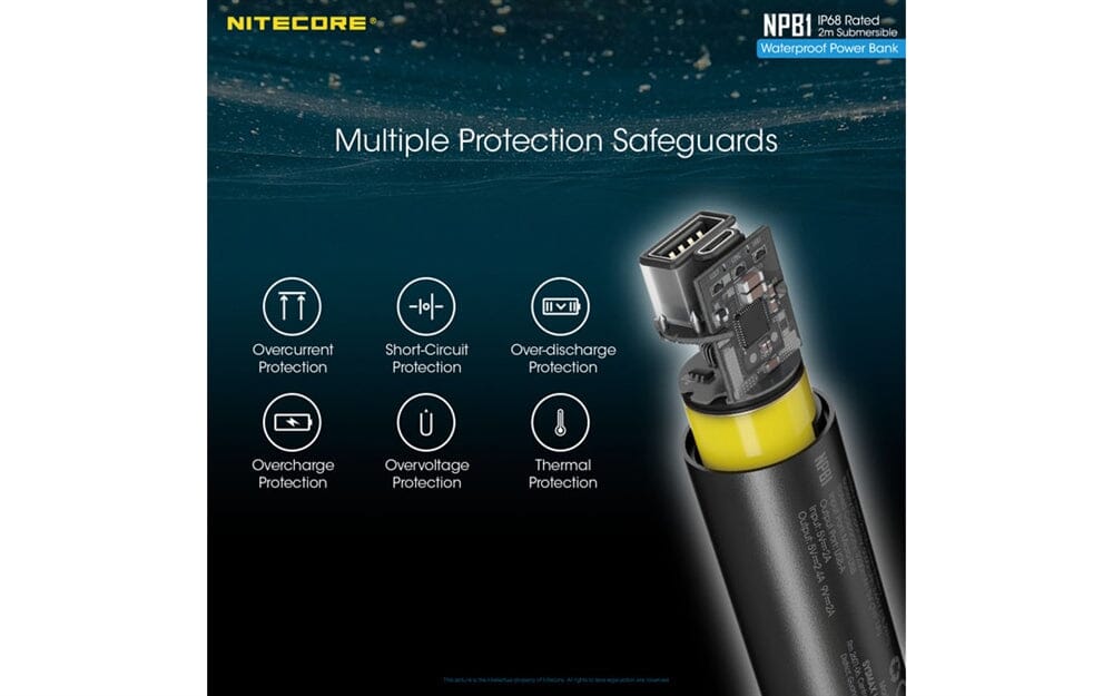 Nitecore NPB1 5000mAh Waterproof Power Bank 