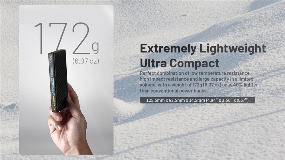 Nitecore Summit 10000 10,000mAh Power Bank for Low Temperatures 