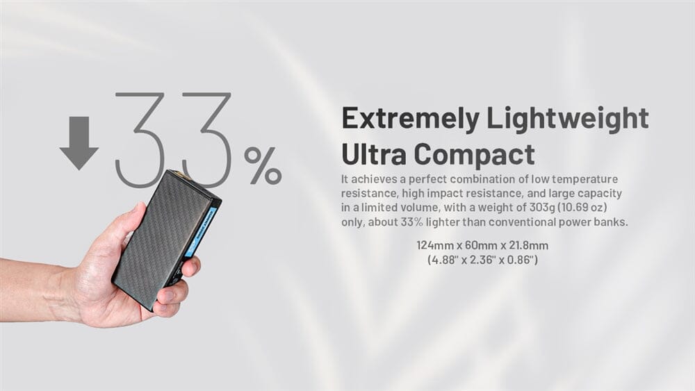 Nitecore Summit 20000 Power Bank, 20,000mAh for Low Temperature 