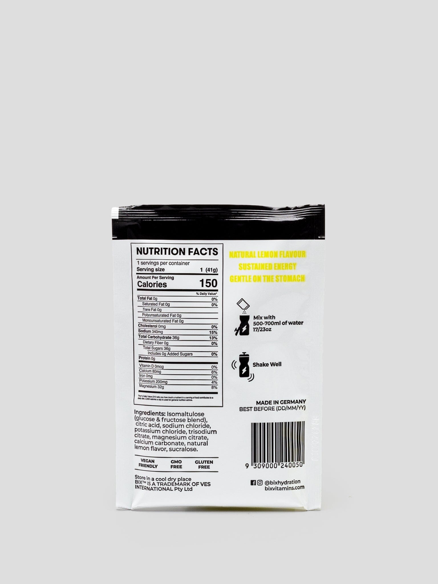 Bix Performance Fuel Mix Lemon 41g Satchel 