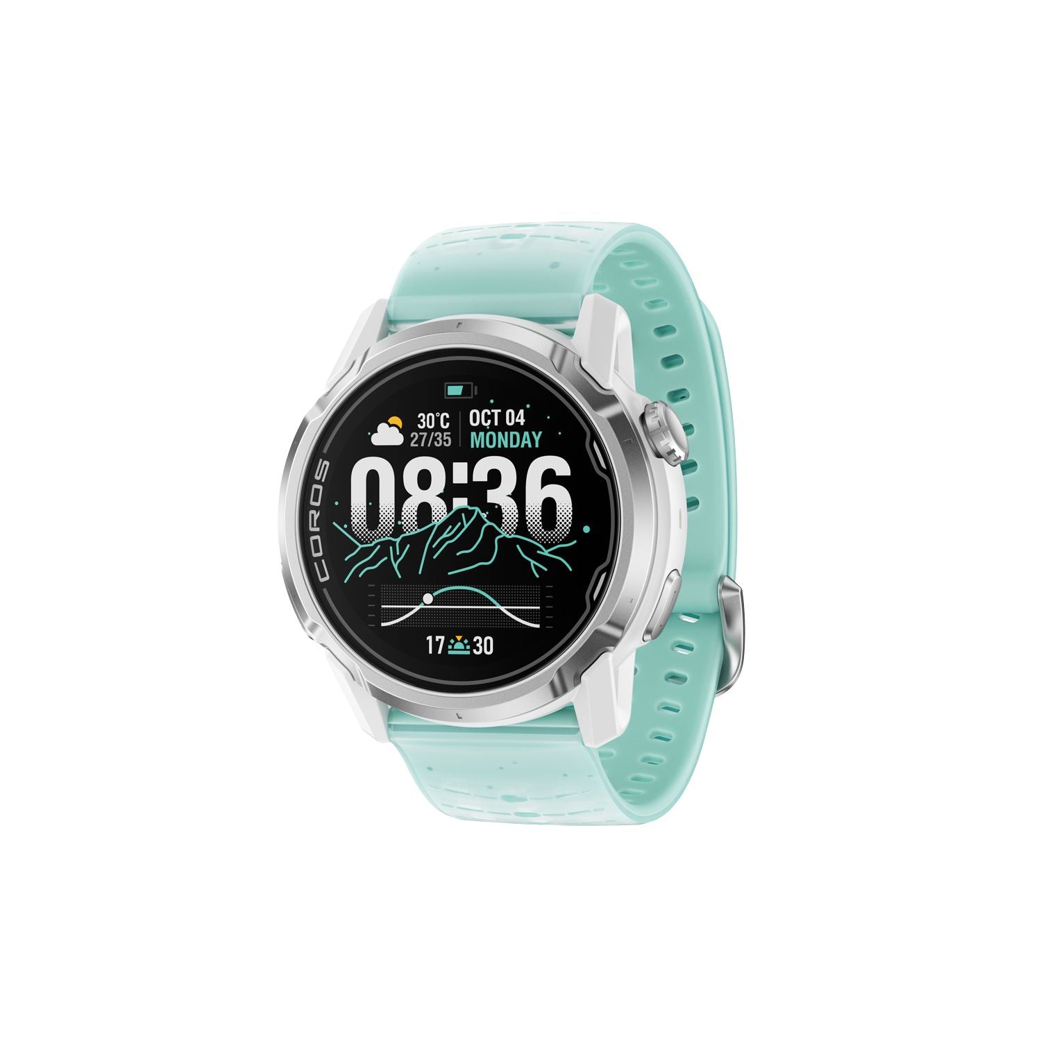 COROS 24mm Silicone Band Night Climber Teal 24mm 