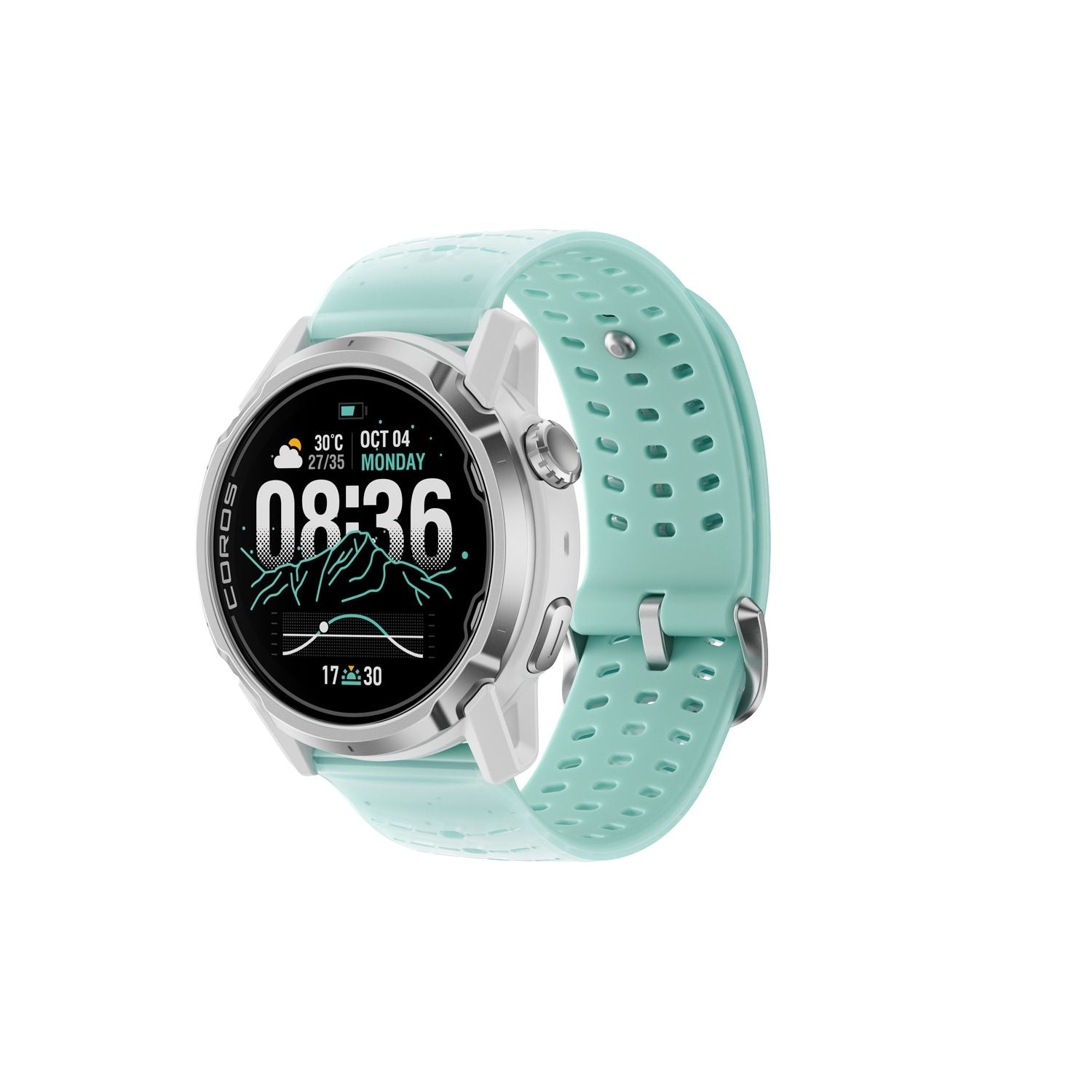 COROS 22mm Silicone Band Night Climber Teal 22mm 