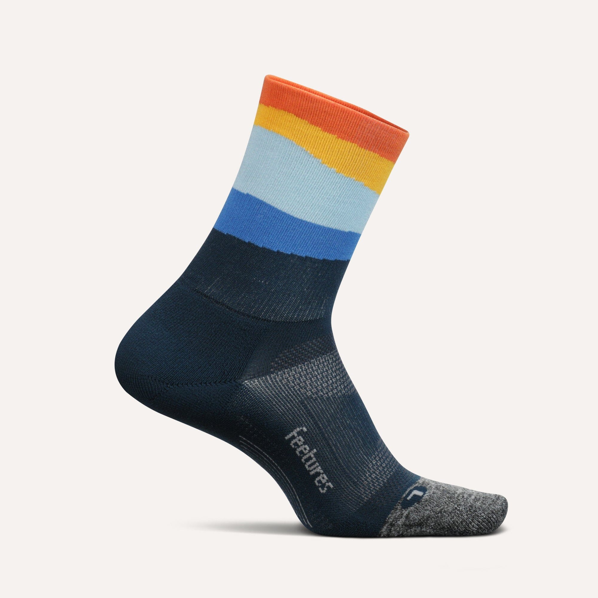 Feetures Elite Light Cushion Mini Crew Socks Ascent Blue Medium 