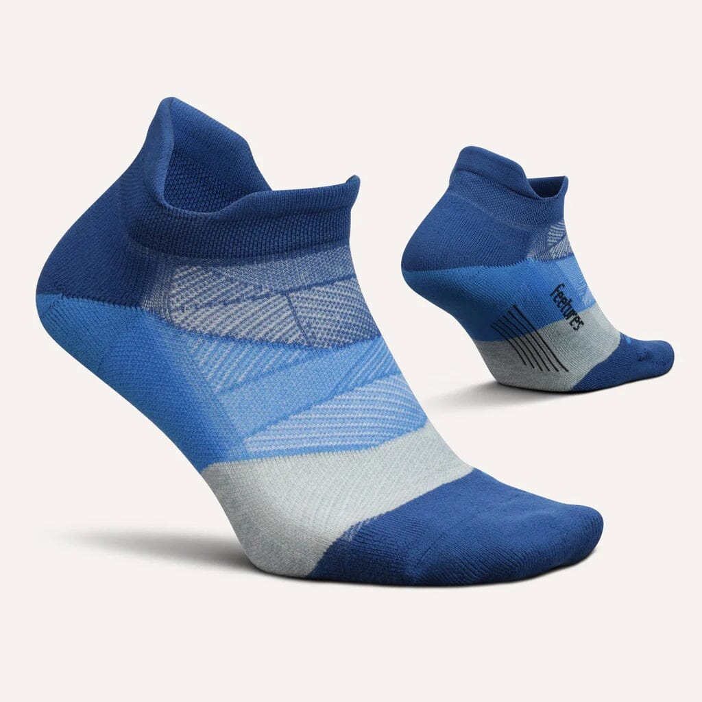Feetures Elite Light Cushion No Show Tab Buckle Up Blue Medium 