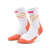 CEP Core Run Edt. Claws Socks Mid Cut Socks, Men White/Coral III 