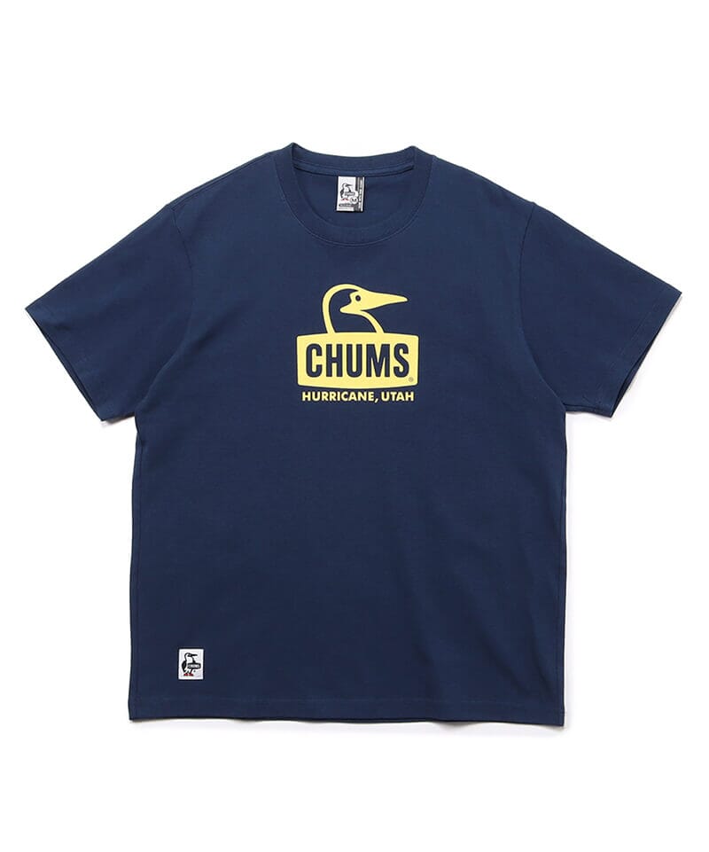 CHUMS Booby Face T-shirt Men's Navy/Yellow S 