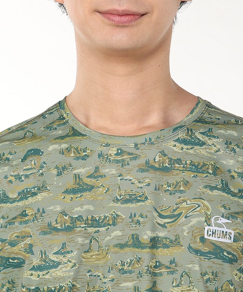 CHUMS Running All Pattern T-shirt Men's 