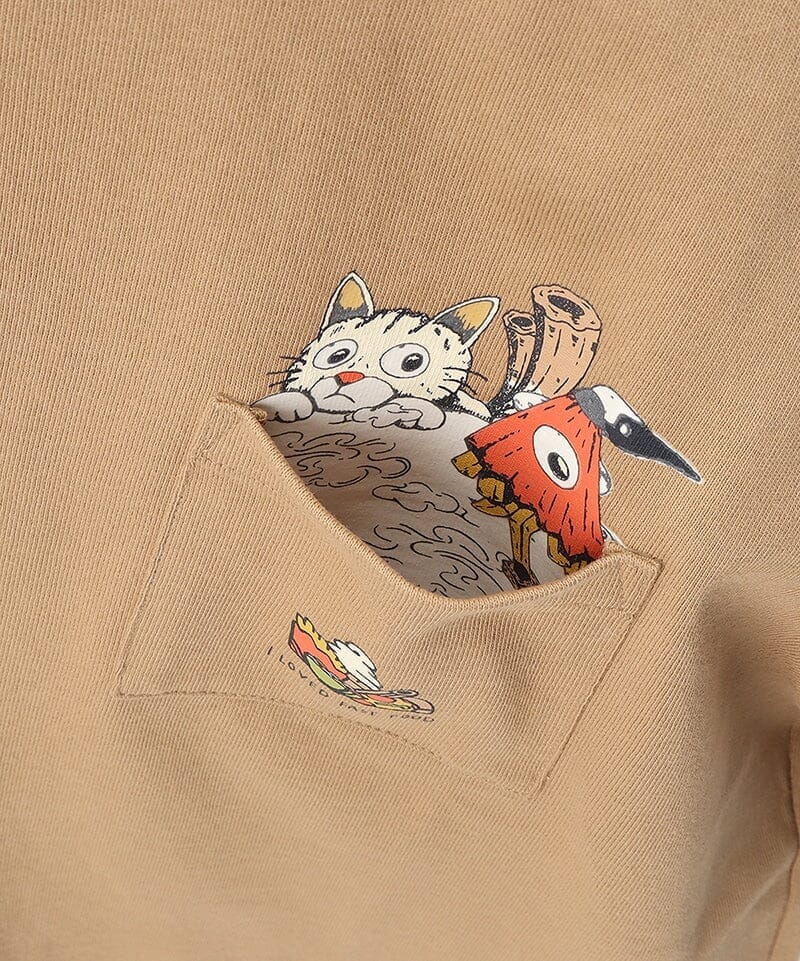 CHUMS Anti-Bug Hood Yokai Pocket T-Shirt Men's 