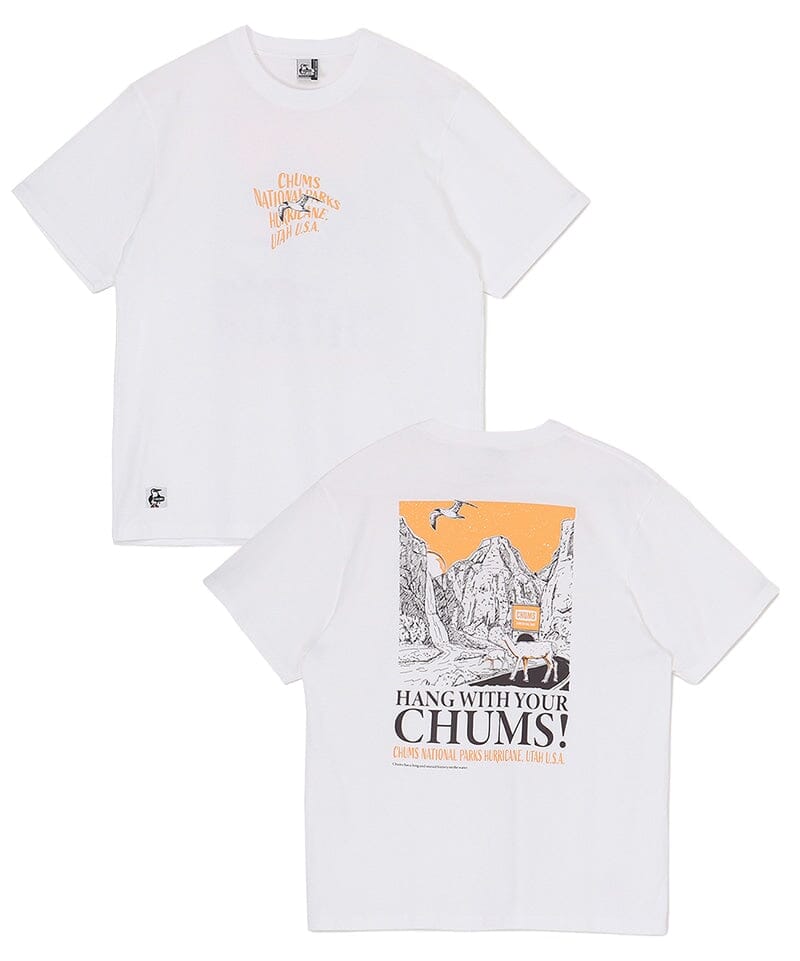 CHUMS Anti-Bug Chums National Parks T-shirt Men's White S 