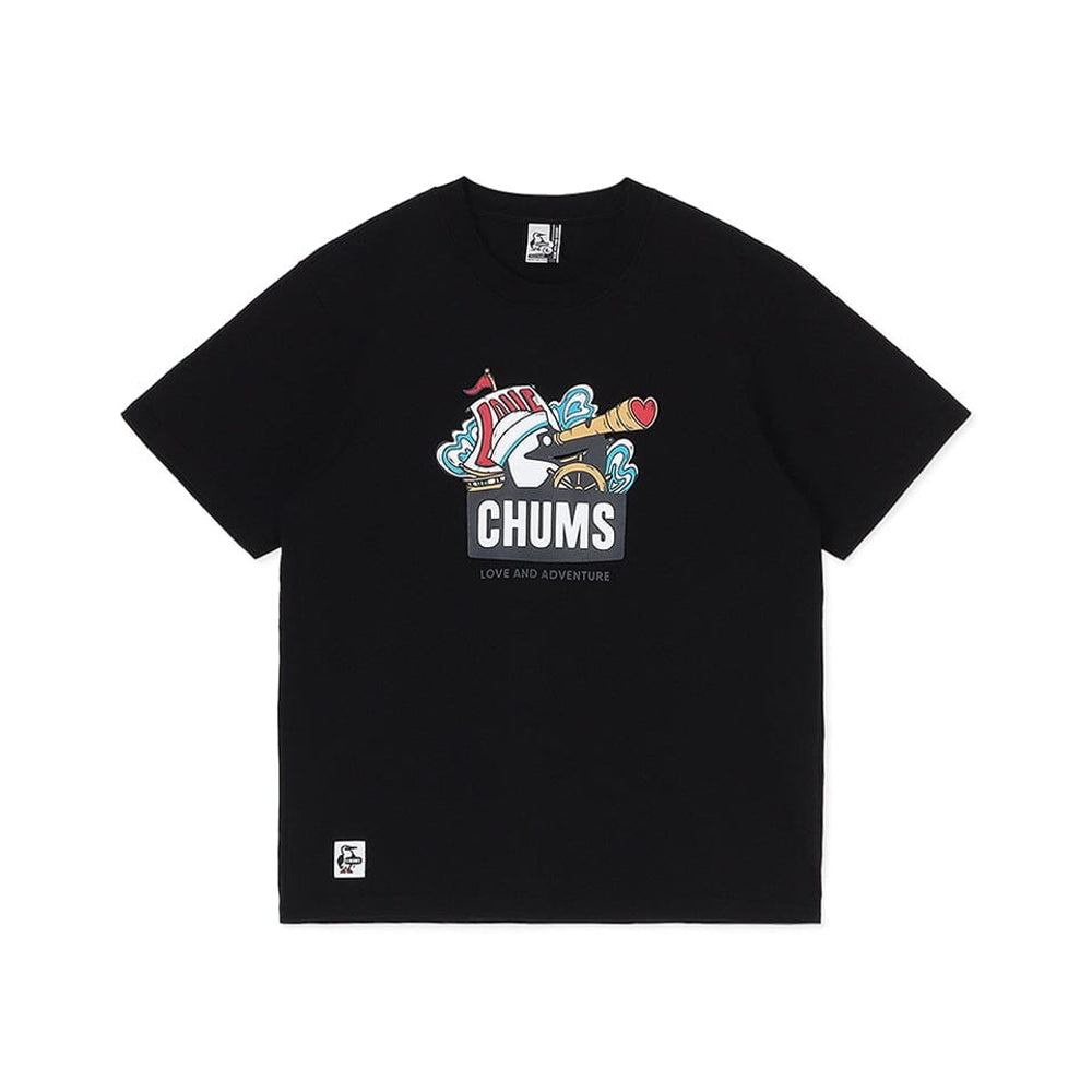 CHUMS Love and Adventure Booby T-shirt Men's Black S