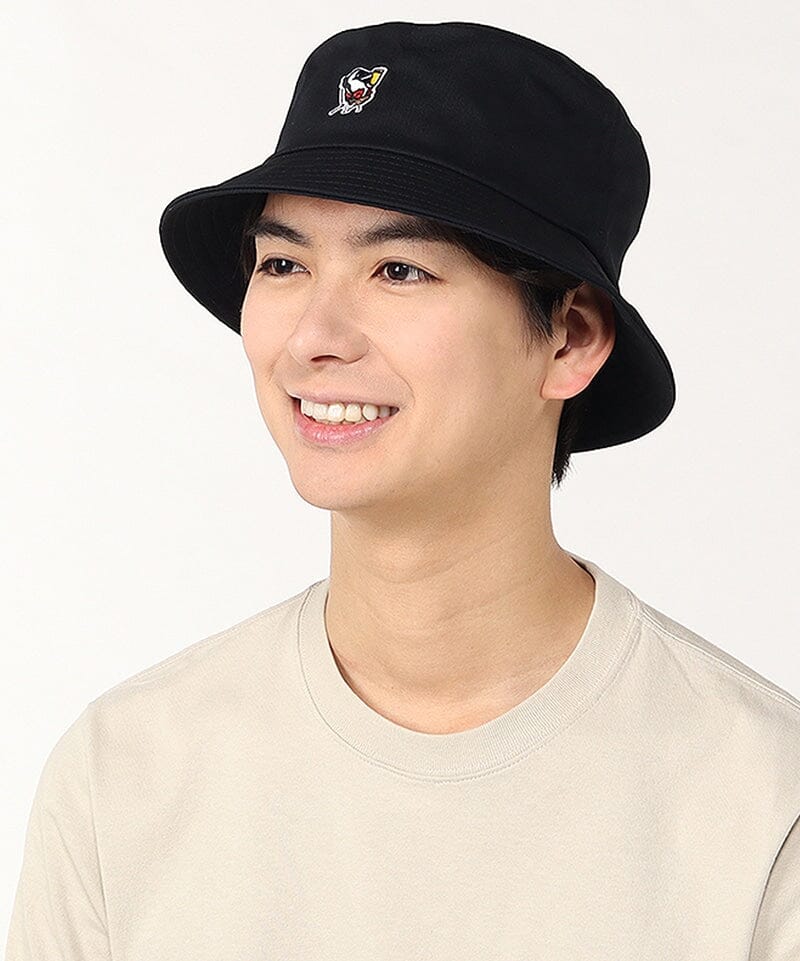 CHUMS Bucket Hat Embroidery Black One Size 