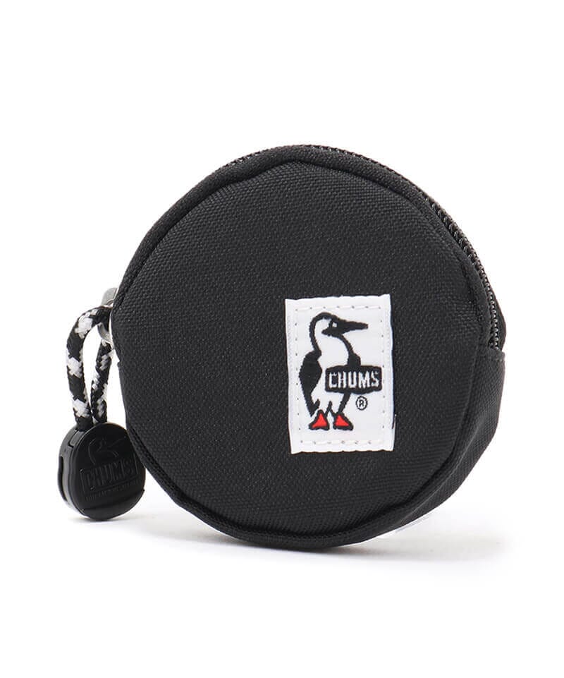 CHUMS Recycle round coin case Black One Size 