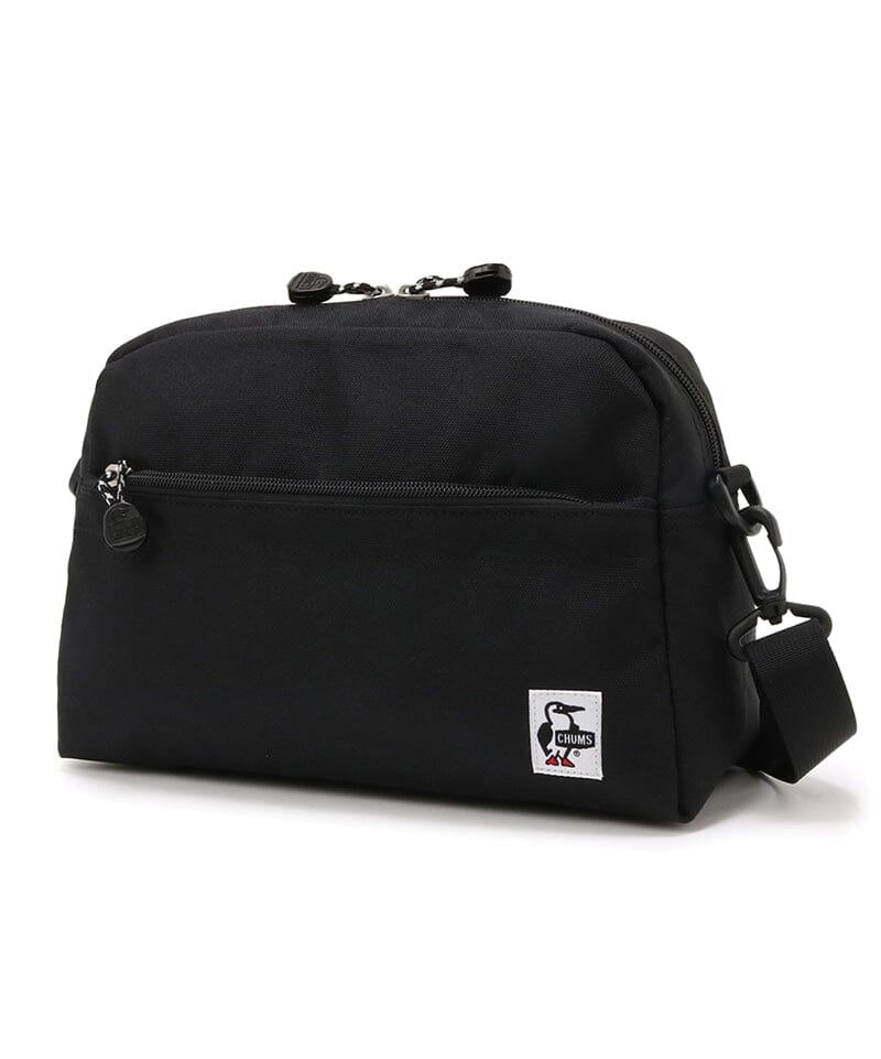 CHUMS Recycle Small Trapezoid Shoulder Bag Black 