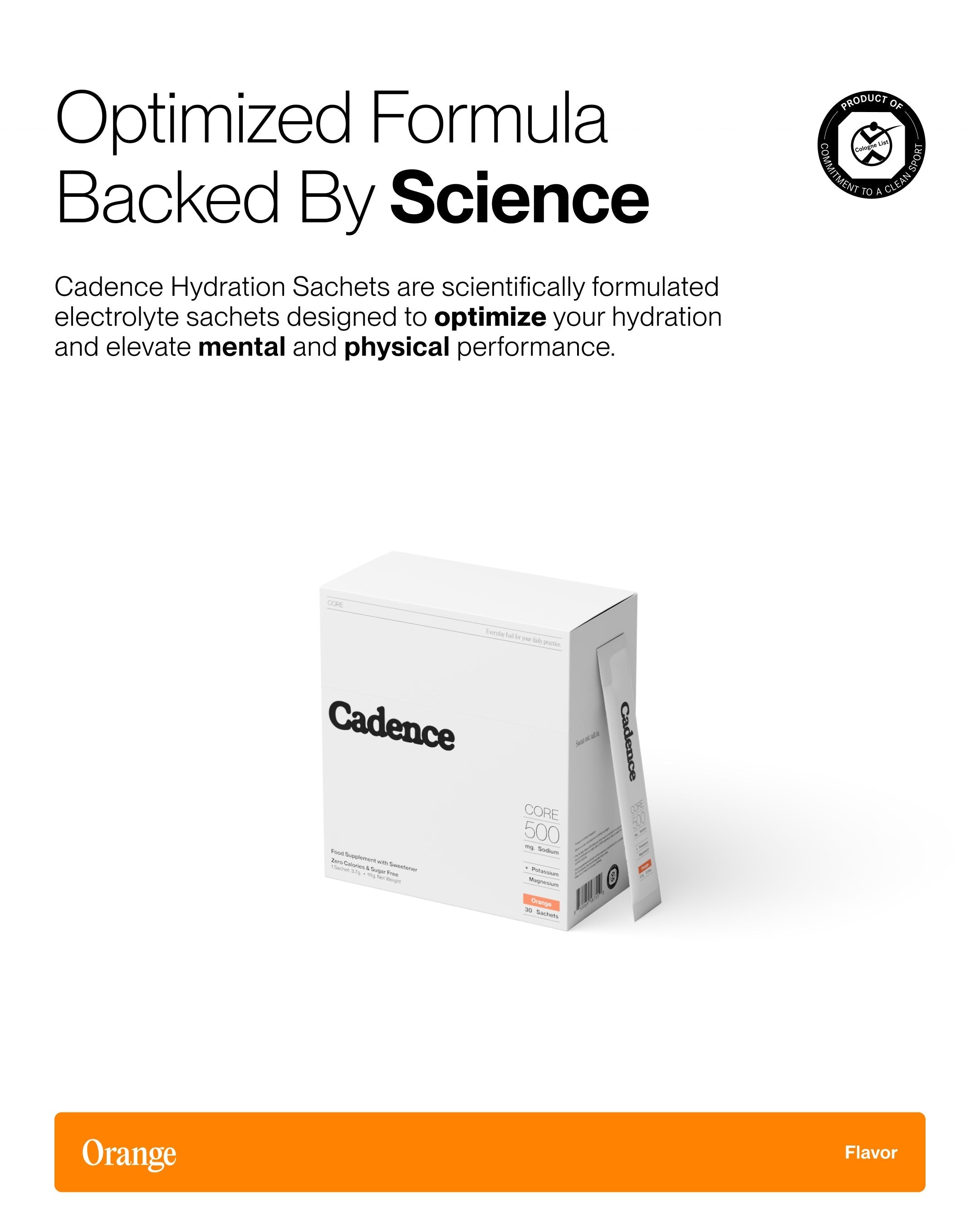 Cadence Daily Hydration Sachets 5g
