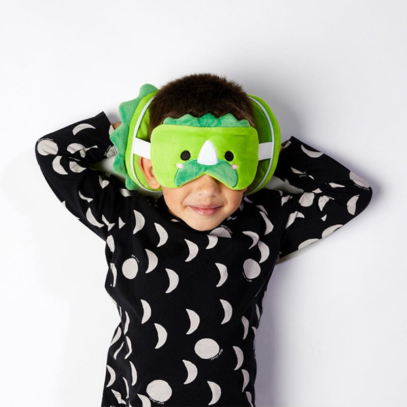 RELAXEAZZZ Kids Travel Pillow & Eye Mask 