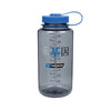 Nalgene 32oz Wide Mouth Sustain Water Bottle Gray w/Blue Cap 