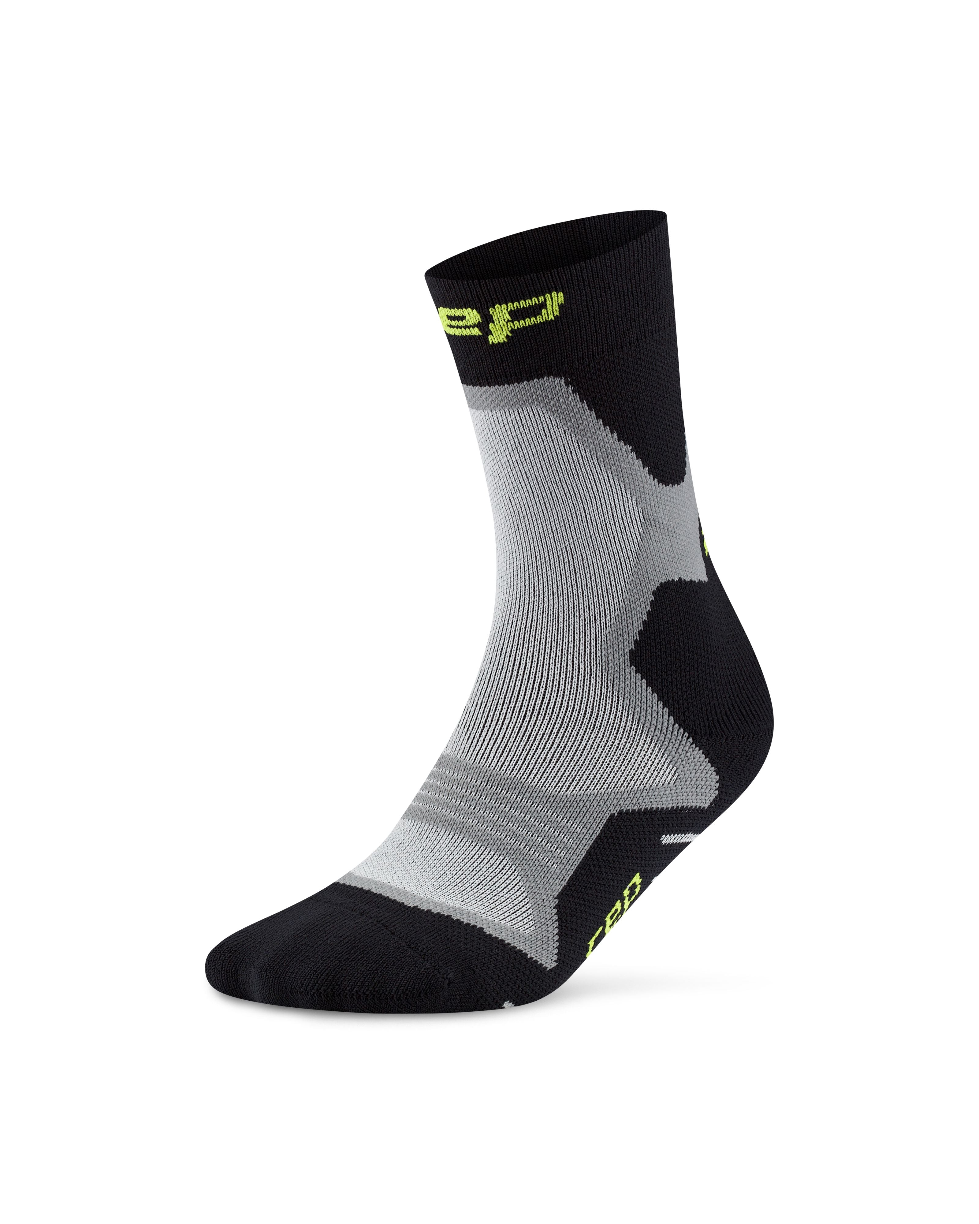 CEP Core Run Cushion Mid Cut Compression Socks Black XS 